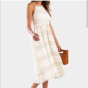 Evann Lace Midi Dress NWT